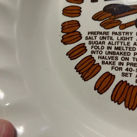 Pecan Pie Recipe Plate - Picture 5 of 6